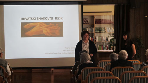 Predavanje Marije Križić-Hrvatski znakovni jezik u zdr.njezi