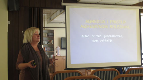 Predavanje dr.Rožman – “Agresija i pristup agresivnom bolesniku”